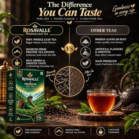 Difference between Rosavalle leaf tea and other leaf tea Difference between Rosavalle leaf tea and other leaf tea