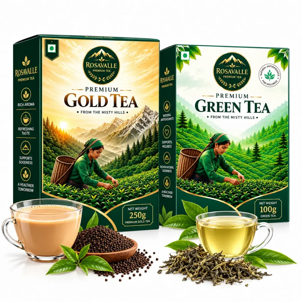 Premium Gold and Green Tea Combo