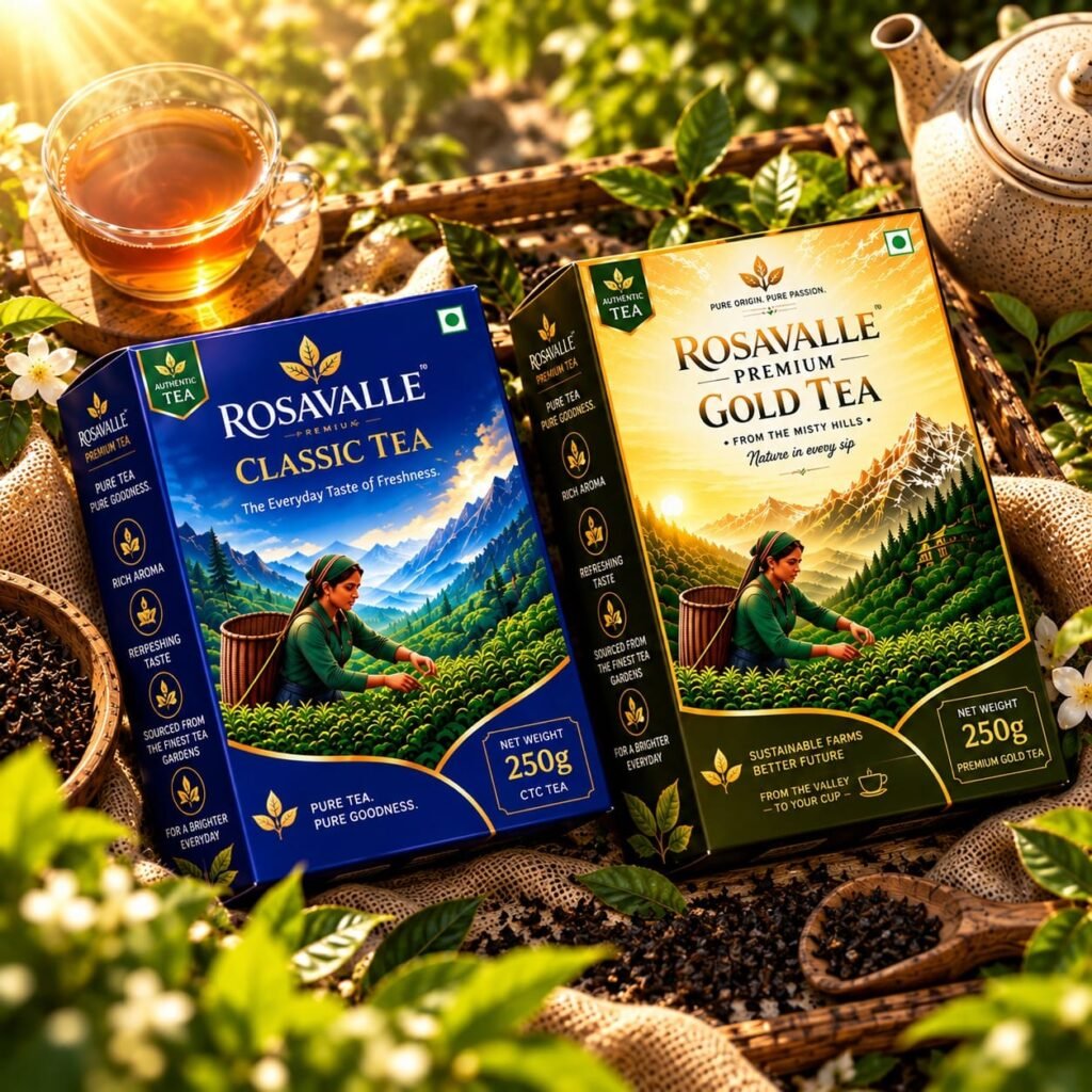 Classic & Premium Gold Tea Combo – 500g | Rich Aroma & Refreshing Taste | 2 × 250g