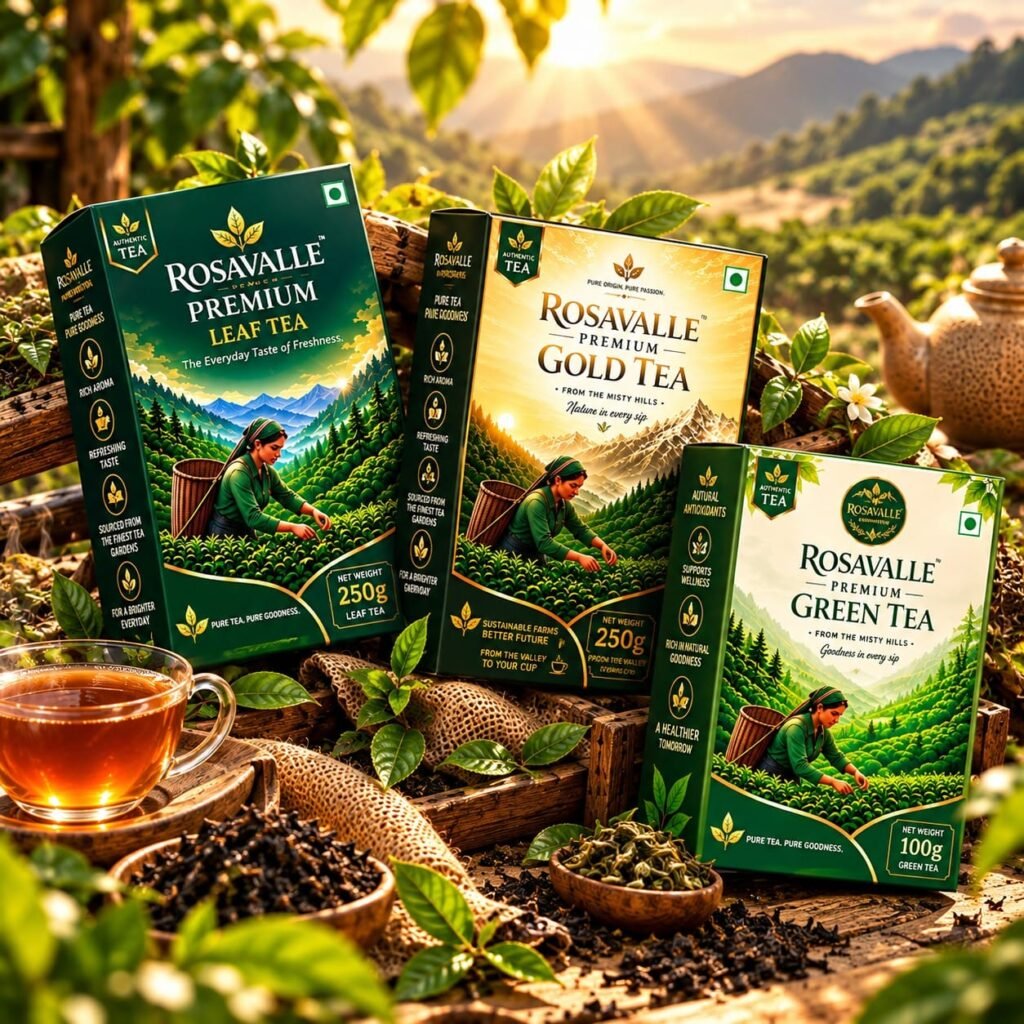 Signature Hills Tea Trio - Premium Gold, Premium Leaf & Green Tea | 600g Premium Tea Combo
