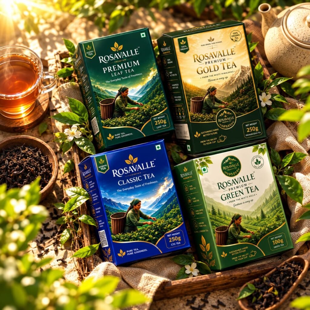 Signature Tea Collection - Classic, Premium Gold, Premium Leaf & Green Tea | 850g Premium Tea Combo
